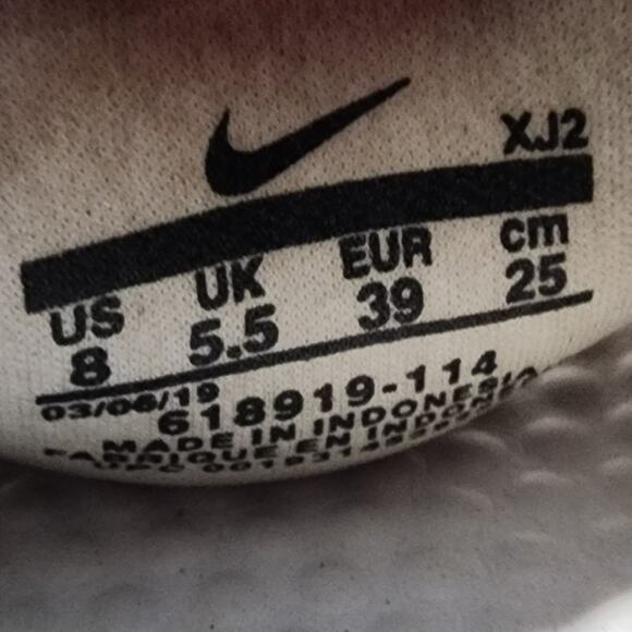 NIKE WOMENS BENASSI JDI FLIP FLOP SANDAL WHITE BLACK SIZE 8 - Picture 7 of 7